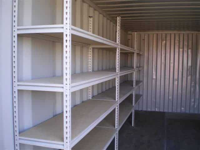 Secure document storage shelving fitted